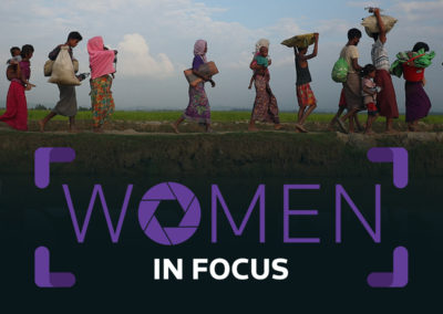Women in Focus event branding