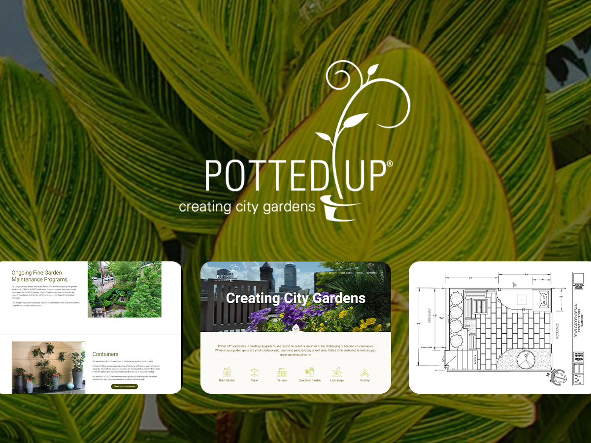 Fresh design and WordPress website for Potted UP