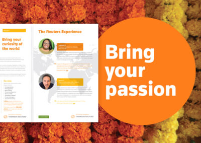 Talent recruitment campaign for Thomson Reuters