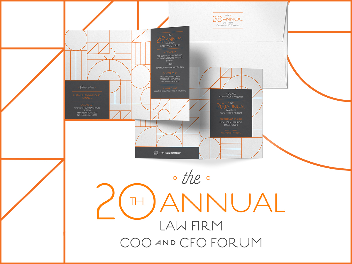 Thomson Reuters Law Firm COO and CFO Forum invitation