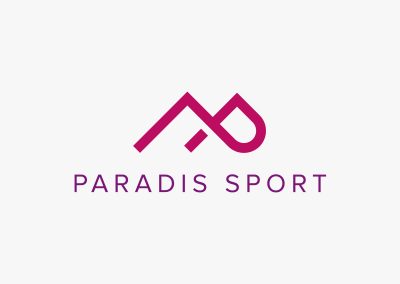 Paradis Sport logo and website design